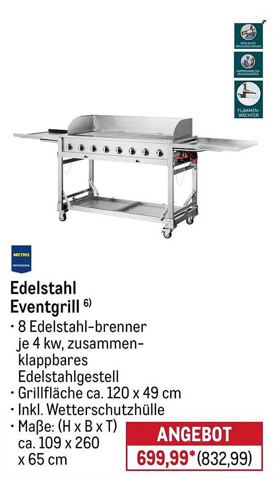 Edelstahl Eventgrill