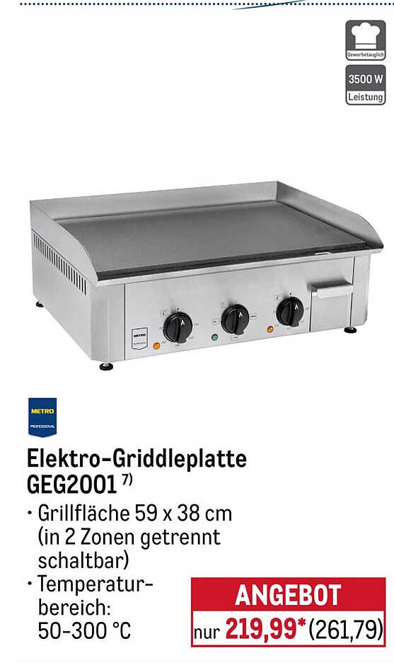 Elektro-Griddleplatte GEG2001 7)