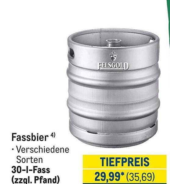 Fassbier Verschiedene Sorten 30-l-Fass (zzgl. Pfand)