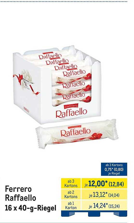 Ferrero Raffaello 16 x 40-g-Riegel