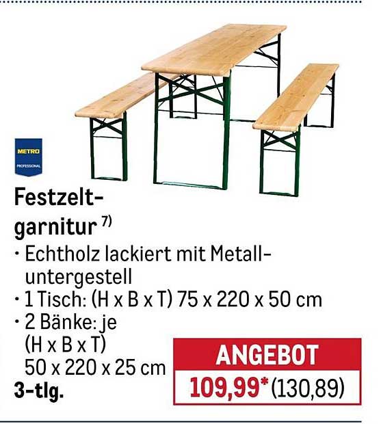 Festzelt-garnitur