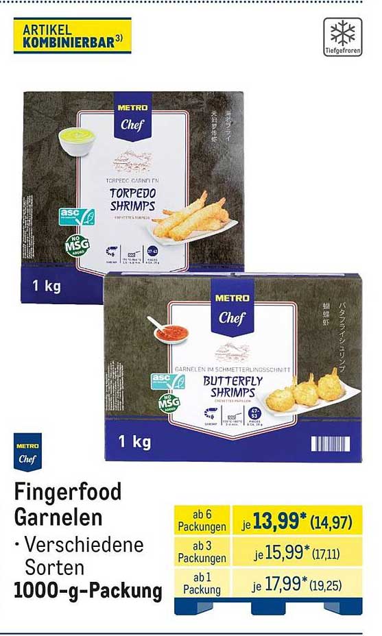 Fingerfood Garnelen
