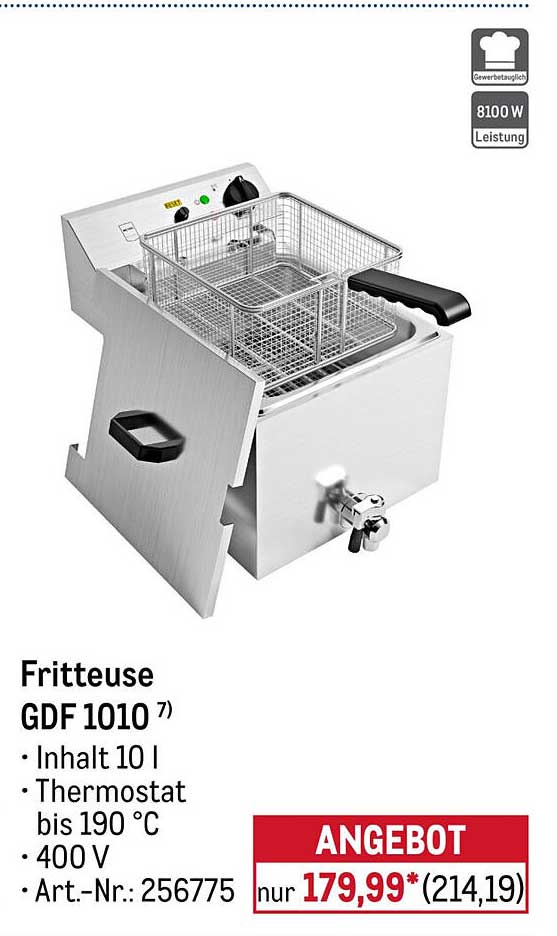 Fritteuse GDF 1010 7)