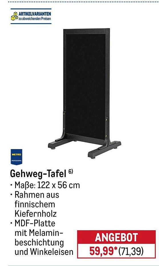 Gehweg-Tafel