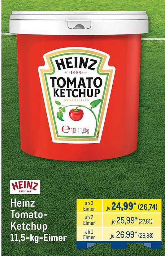 Heinz Tomato-Ketchup 11,5-kg-Eimer