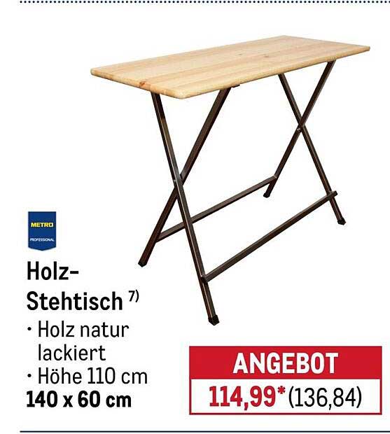 Holz-Stehtisch