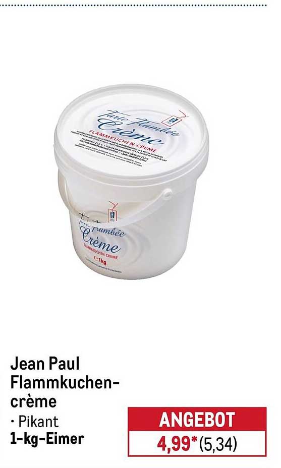 Jean Paul Flammkuchen-crème