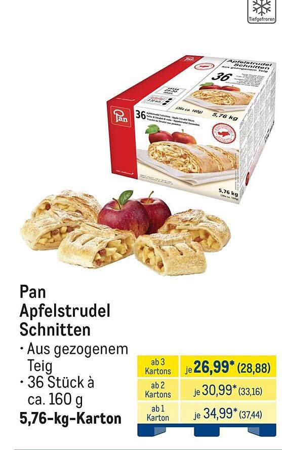 Pan Apfelstrudel Schnitten