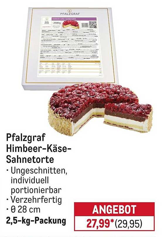 Pfalzgraf Himbeer-Käse-Sahnetorte
