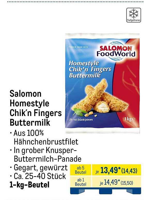 Salomon Homestyle Chik’n Fingers Buttermilk