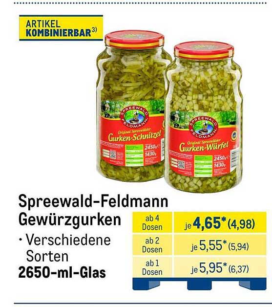 Spreewald-Feldmann Gewürzgurken