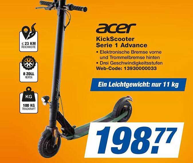 acer KickScooter Serie 1 Advance