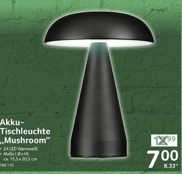 Akku-Tischleuchte „Mushroom“