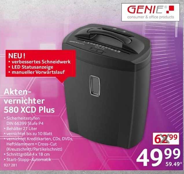 Aktenvernichter 580 XCD Plus