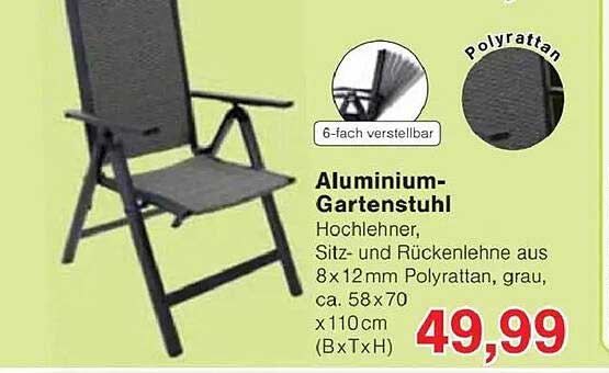 Aluminium-Gartenstuhl