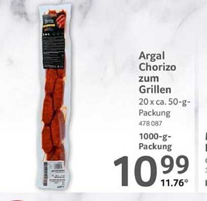 Argal Chorizo zum Grillen