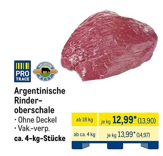 Argentinische Rinderoberschale - Vak.verpackt
