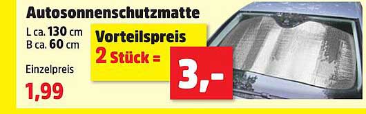 Autosonnenschutzmatte