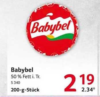 Babybel 200-g-Stück - 50 % Fett i. Tr.