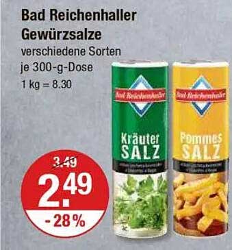 Bad Reichenhaller Gewürzsalze verschiedene Sorten je 300-g-Dose