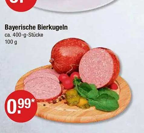 Bayerische Bierkugeln ca. 400-g-Stücke
