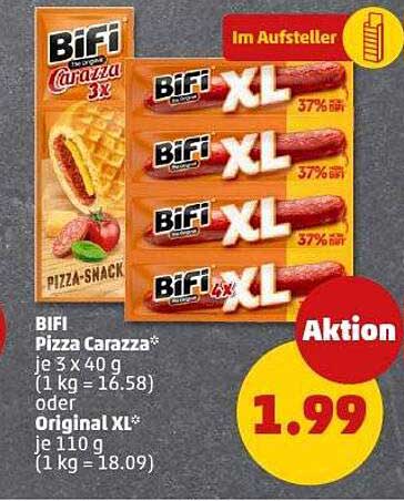 BIFI Pizza Carazza und Original XL – Ein unwiderstehliches Angebot!