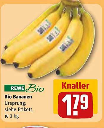 Bio Bananen 1 kg - Knaller-Preis!