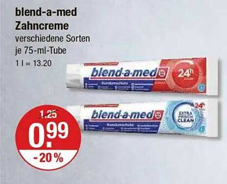 blend-a-med Zahnpasta – verschiedene Sorten, 75 ml