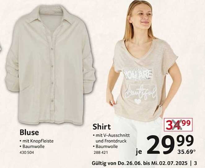 Bluse und Shirt aus Baumwolle - Stilvoll und Bequem!