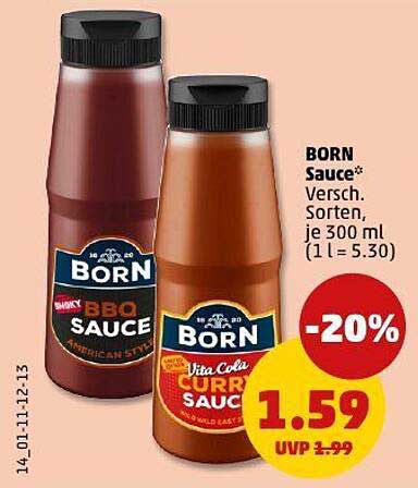 BORN Sauce - Verschiedene Sorten, je 300 ml