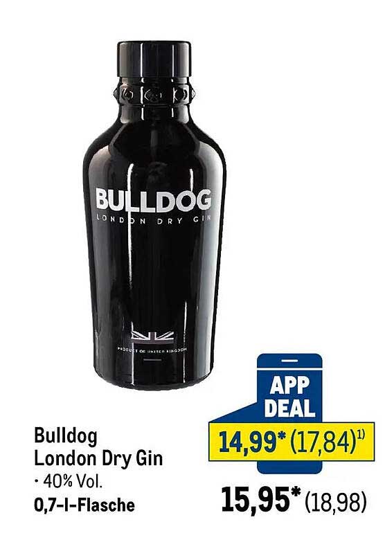Bulldog London Dry Gin 0,7 L