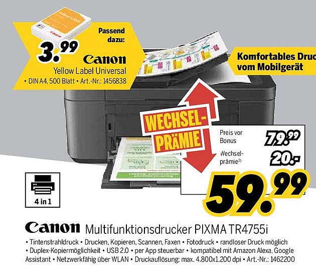 Canon Multifunktionsdrucker PIXMA TR4755i