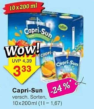 Capri-Sun, 10x200 ml - Verschiedene Sorten