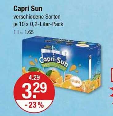 Capri Sun verschiedene Sorten je 10 x 0,2-Liter-Pack