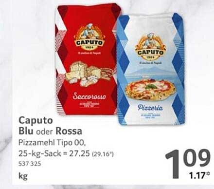 Caputo Pizzamehl Typ 00 - Blu oder Rossa