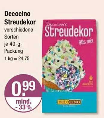 Decocino Streudekor verschiedene Sorten je 40-g-Packung