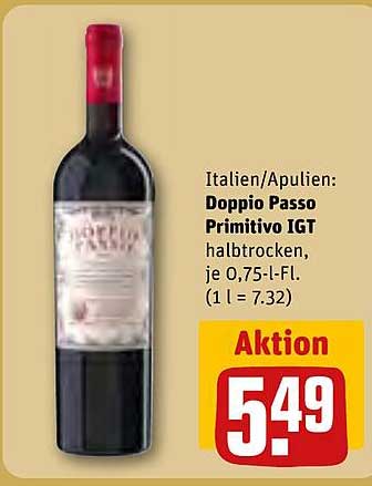 Doppio Passo Primitivo IGT halbtrocken 0,75 l