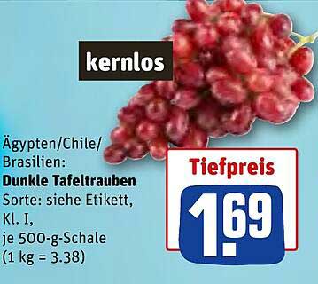 Dunkle Tafeltrauben, kernlos - Ägypten/Chile/Brasilien