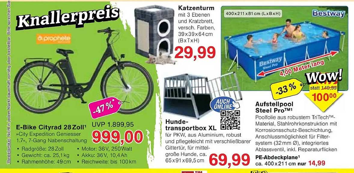 E-Bike Cityrad 28 Zoll