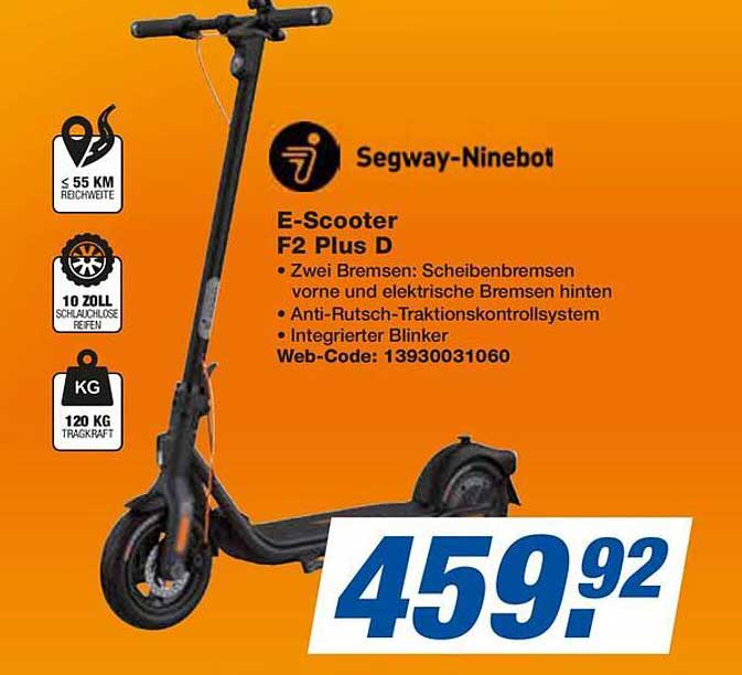 E-Scooter F2 Plus D von Segway-Ninebot