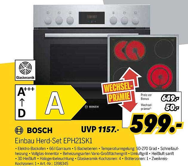 Einbau Herd-Set EPH21SK1 von BOSCH