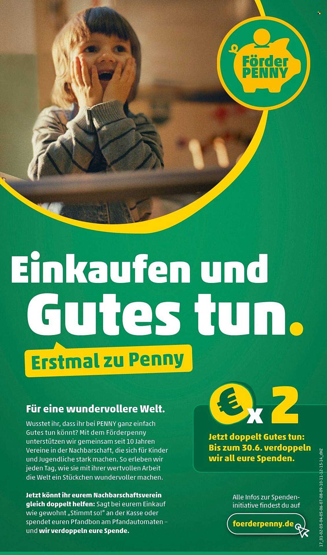 Einkaufen und Gutes tun - Förderpenny bei Penny