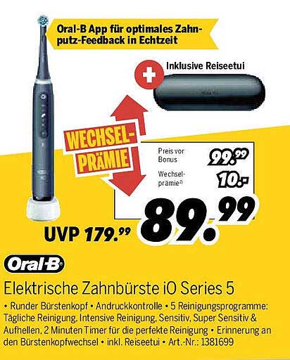 Elektrische Zahnbürste iO Series 5 von Oral-B
