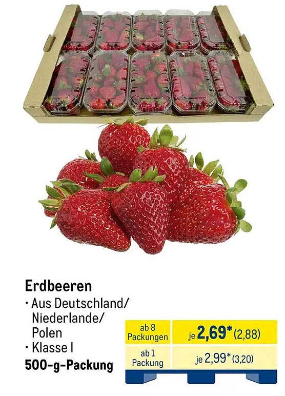 Erdbeeren – 500-g-Packung