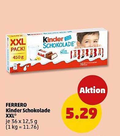 FERRERO Kinder Schokolade XXL 450 g