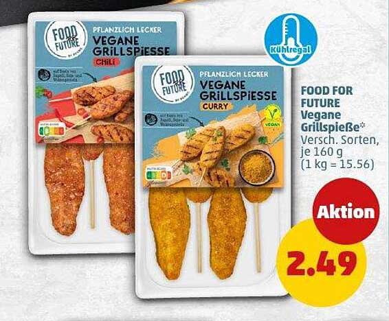 Food For Future Vegane Grillspieße - Verschiedene Sorten