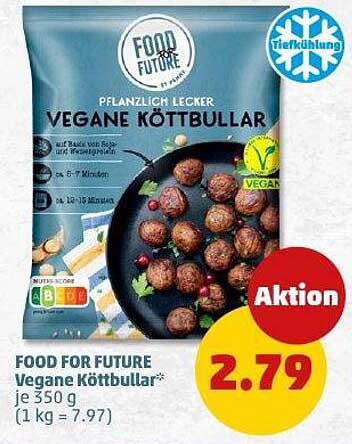 Food for Future Vegane Köttbullar - 350 g (1 kg = 7,97 €)