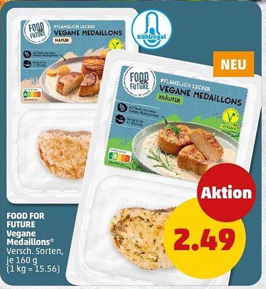 FOOD FOR FUTURE Vegane Medaillons, Verschiedene Sorten, je 160 g