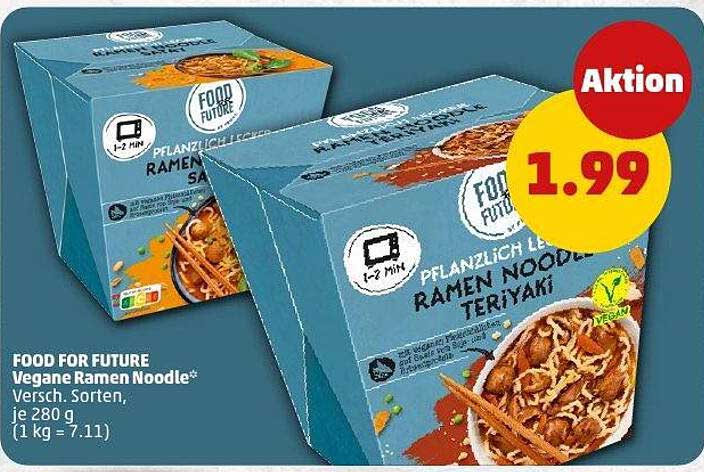 FOOD FOR FUTURE Vegane Ramen Noodle - Verschiedene Sorten (280 g)