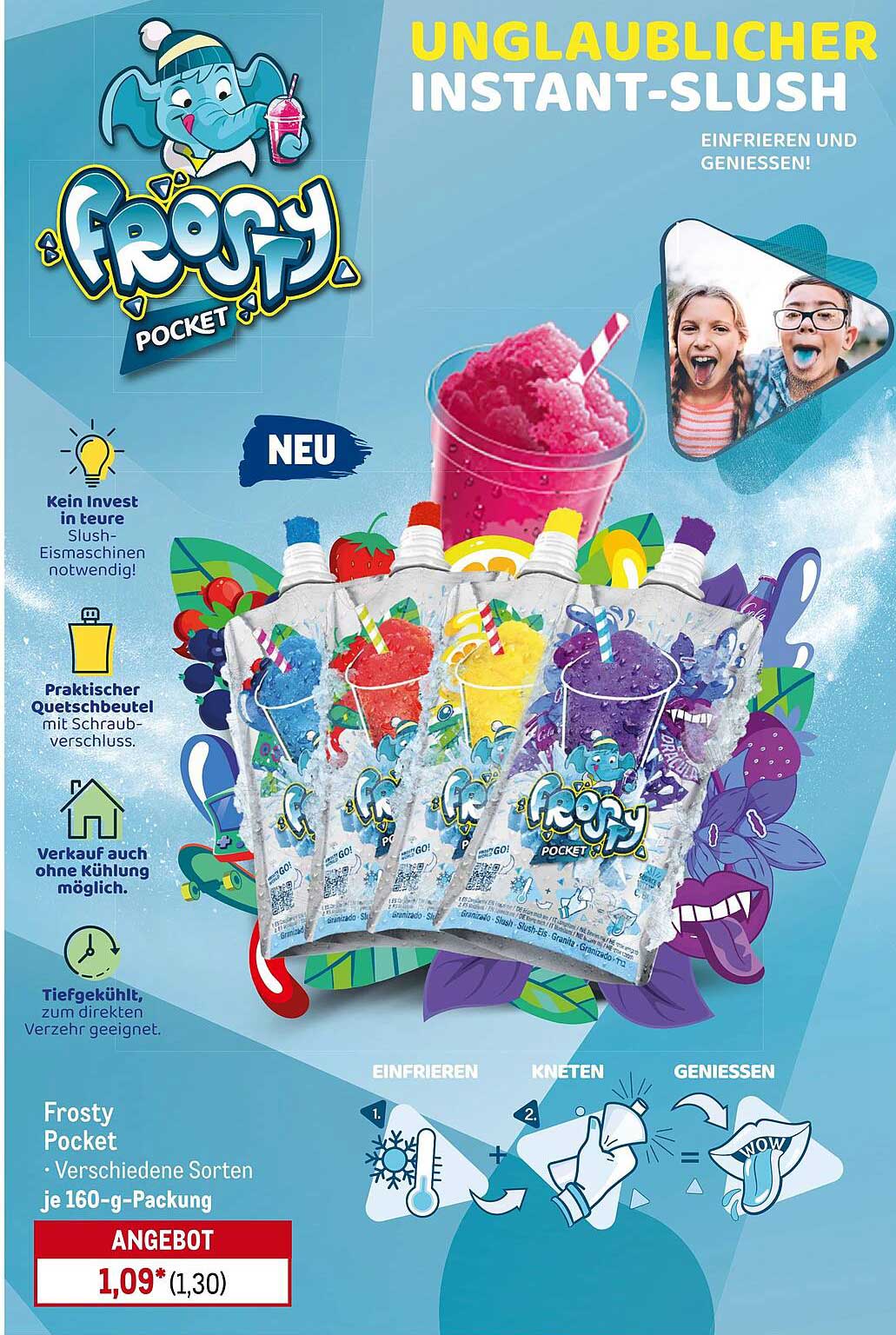Frosty Pocket - Unglaublicher Instant-Slush